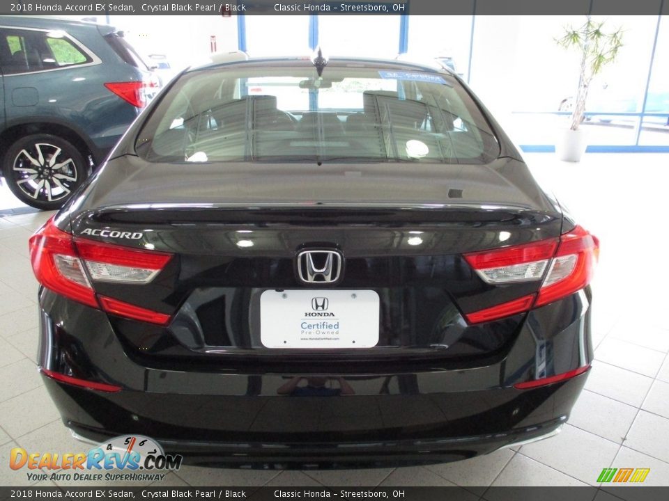 2018 Honda Accord EX Sedan Crystal Black Pearl / Black Photo #8