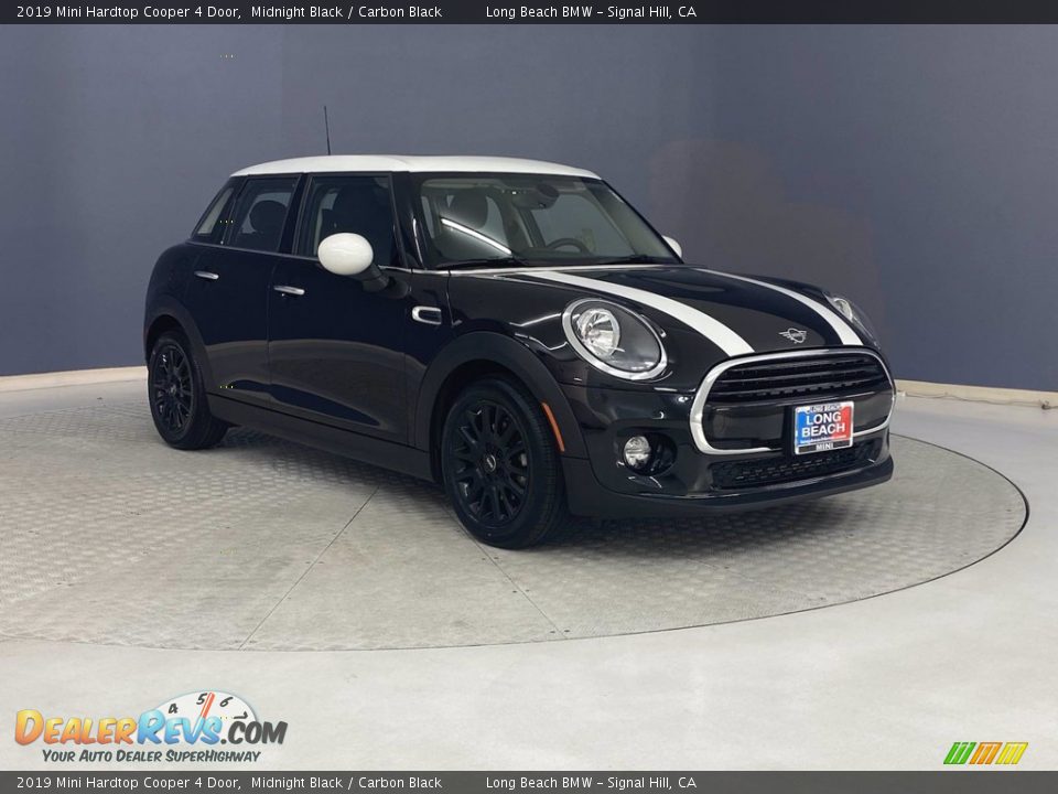 2019 Mini Hardtop Cooper 4 Door Midnight Black / Carbon Black Photo #1