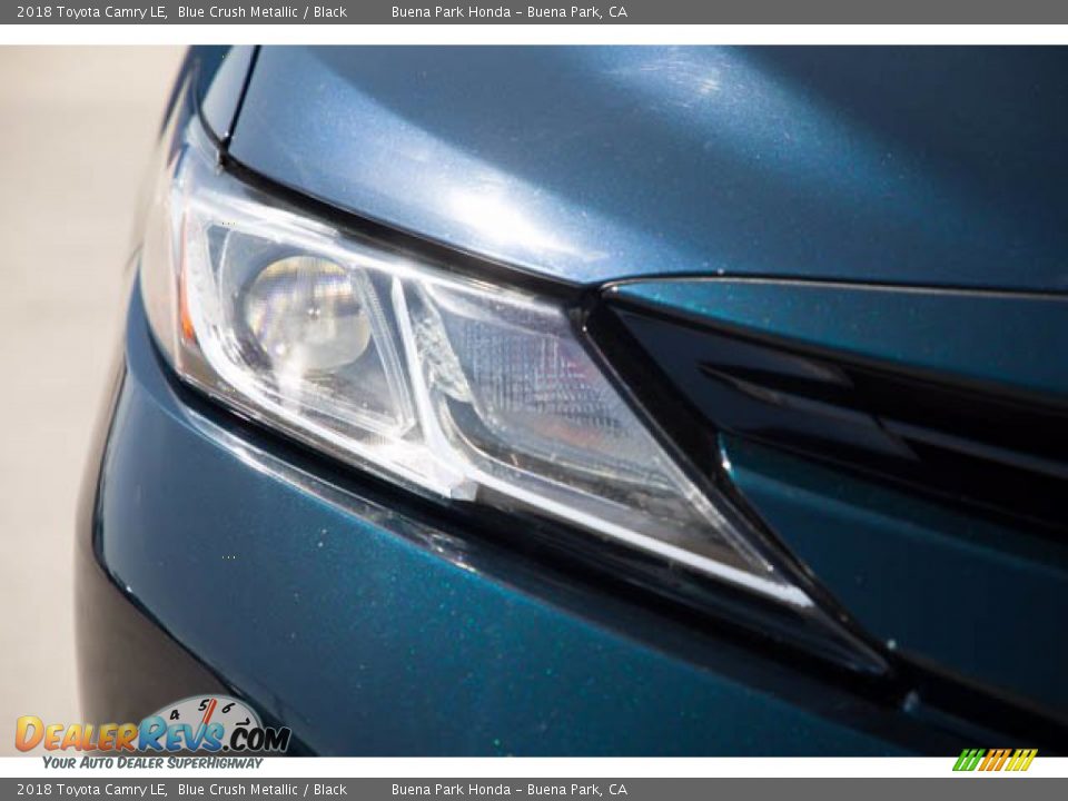 2018 Toyota Camry LE Blue Crush Metallic / Black Photo #8