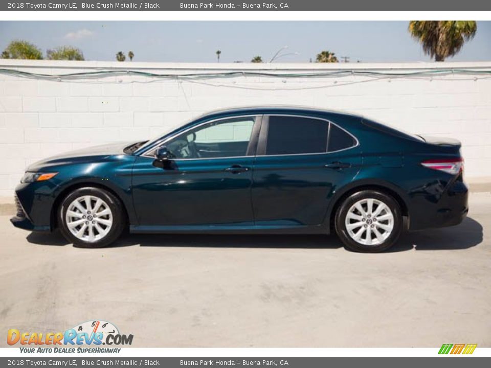 2018 Toyota Camry LE Blue Crush Metallic / Black Photo #10