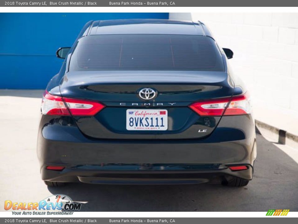 2018 Toyota Camry LE Blue Crush Metallic / Black Photo #11