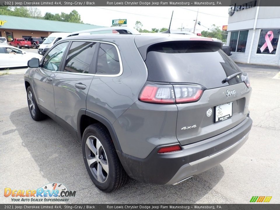 2021 Jeep Cherokee Limited 4x4 Sting-Gray / Black Photo #2