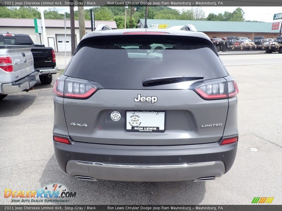 2021 Jeep Cherokee Limited 4x4 Sting-Gray / Black Photo #3