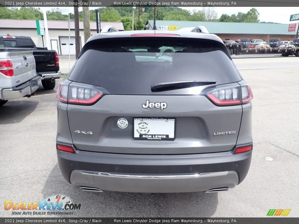 2021 Jeep Cherokee Limited 4x4 Sting-Gray / Black Photo #3