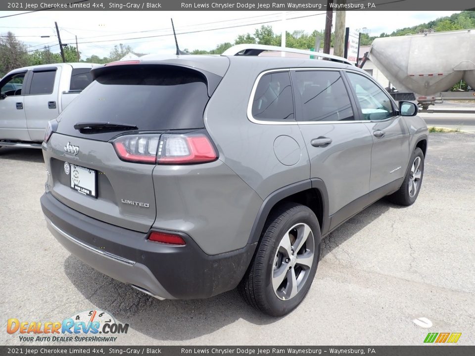 2021 Jeep Cherokee Limited 4x4 Sting-Gray / Black Photo #4