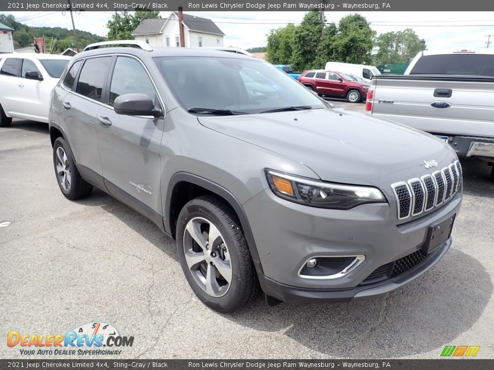 2021 Jeep Cherokee Limited 4x4 Sting-Gray / Black Photo #6