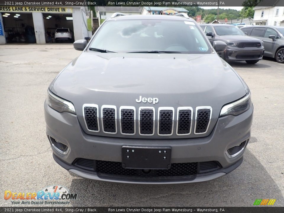 2021 Jeep Cherokee Limited 4x4 Sting-Gray / Black Photo #7