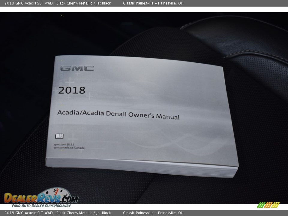 2018 GMC Acadia SLT AWD Black Cherry Metallic / Jet Black Photo #18