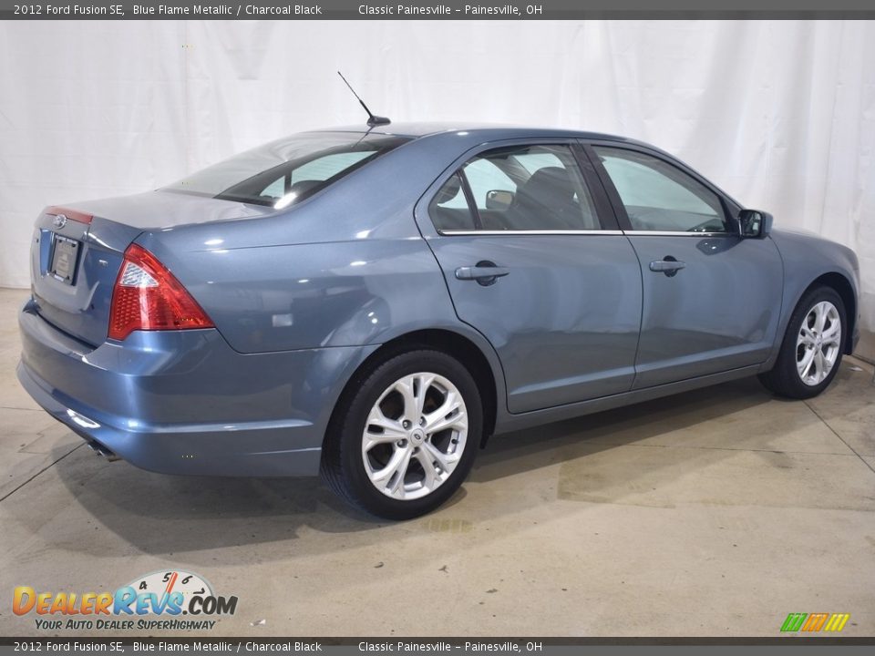 2012 Ford Fusion SE Blue Flame Metallic / Charcoal Black Photo #2