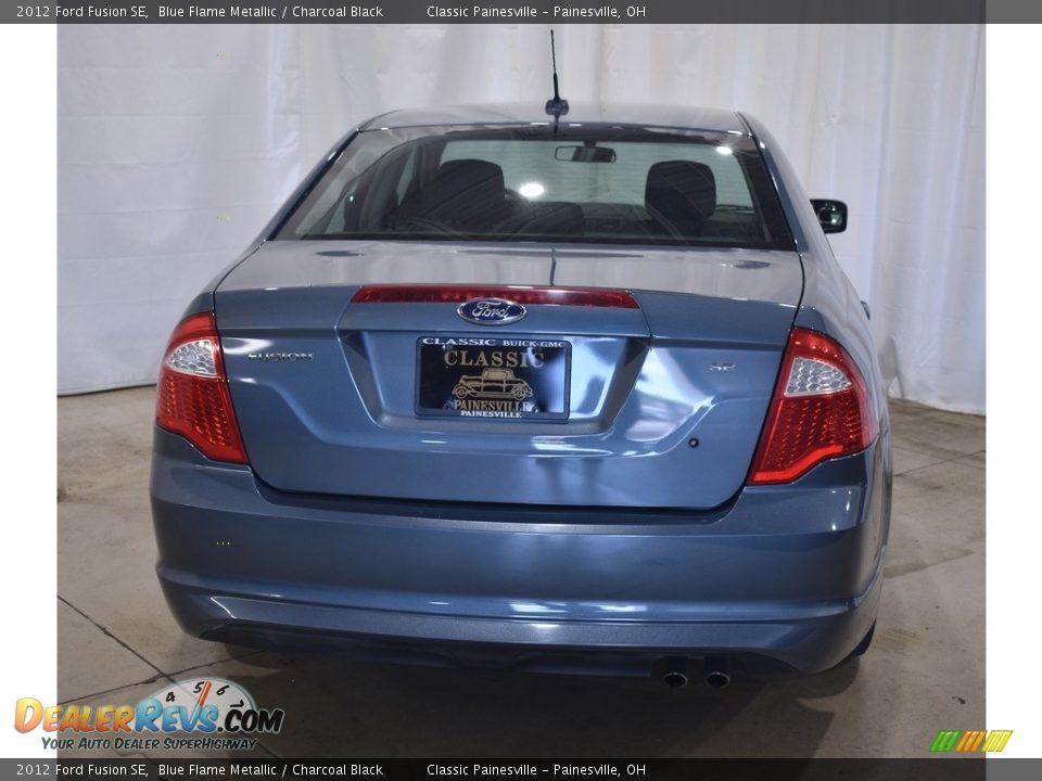 2012 Ford Fusion SE Blue Flame Metallic / Charcoal Black Photo #3