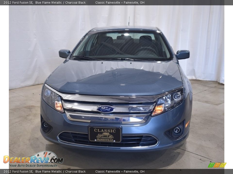 2012 Ford Fusion SE Blue Flame Metallic / Charcoal Black Photo #4