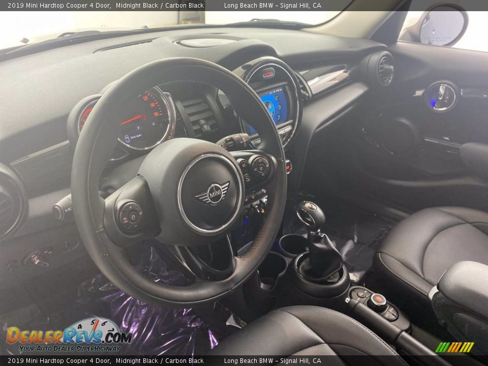 2019 Mini Hardtop Cooper 4 Door Midnight Black / Carbon Black Photo #16