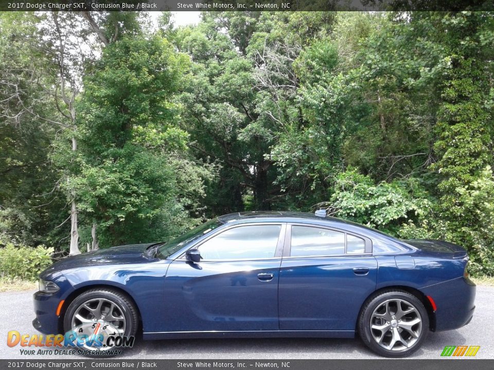 2017 Dodge Charger SXT Contusion Blue / Black Photo #1