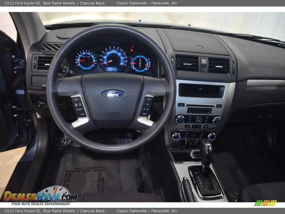 2012 Ford Fusion SE Blue Flame Metallic / Charcoal Black Photo #12