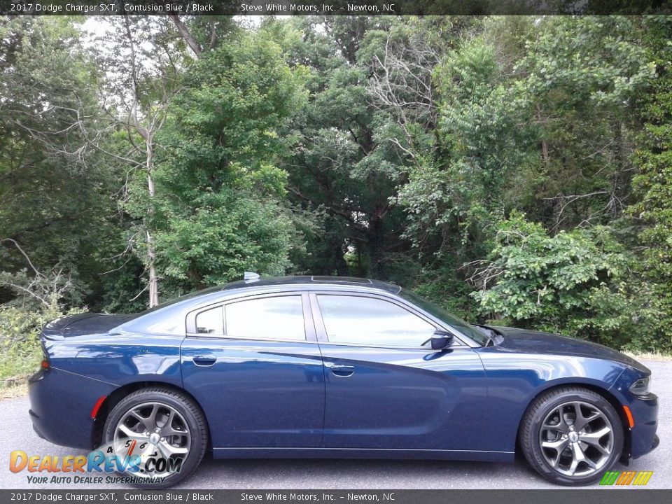 2017 Dodge Charger SXT Contusion Blue / Black Photo #6