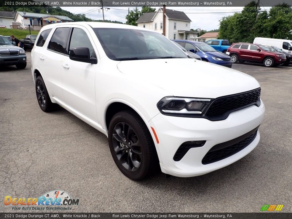 2021 Dodge Durango GT AWD White Knuckle / Black Photo #7