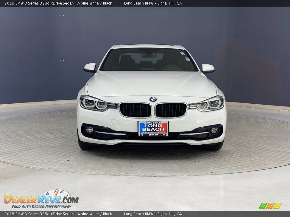 2018 BMW 3 Series 328d xDrive Sedan Alpine White / Black Photo #2