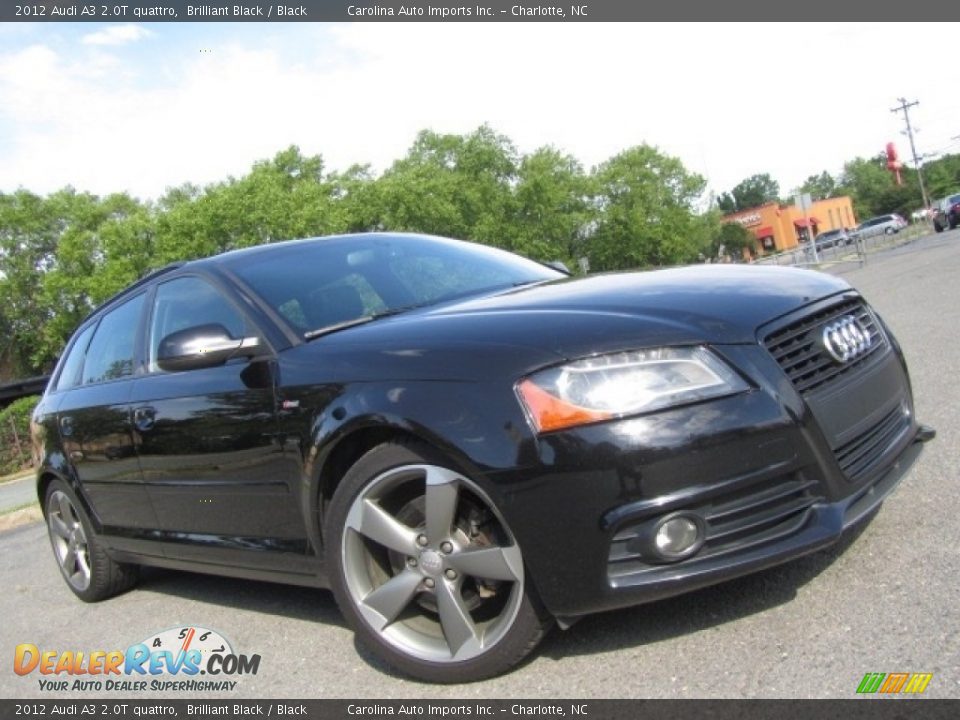 2012 Audi A3 2.0T quattro Brilliant Black / Black Photo #1