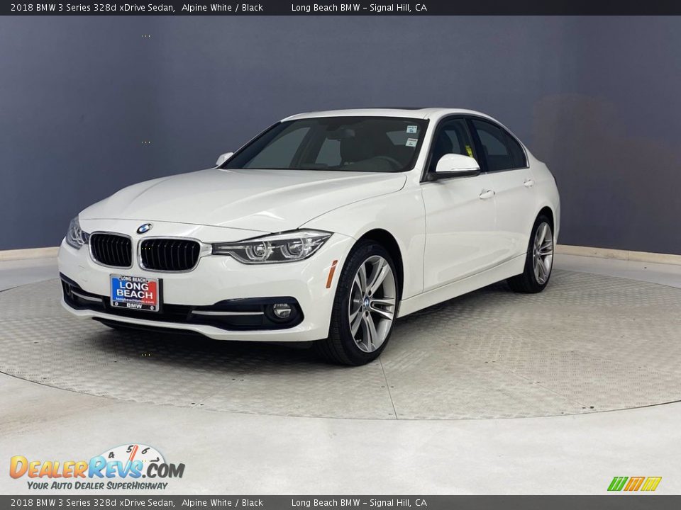 2018 BMW 3 Series 328d xDrive Sedan Alpine White / Black Photo #3