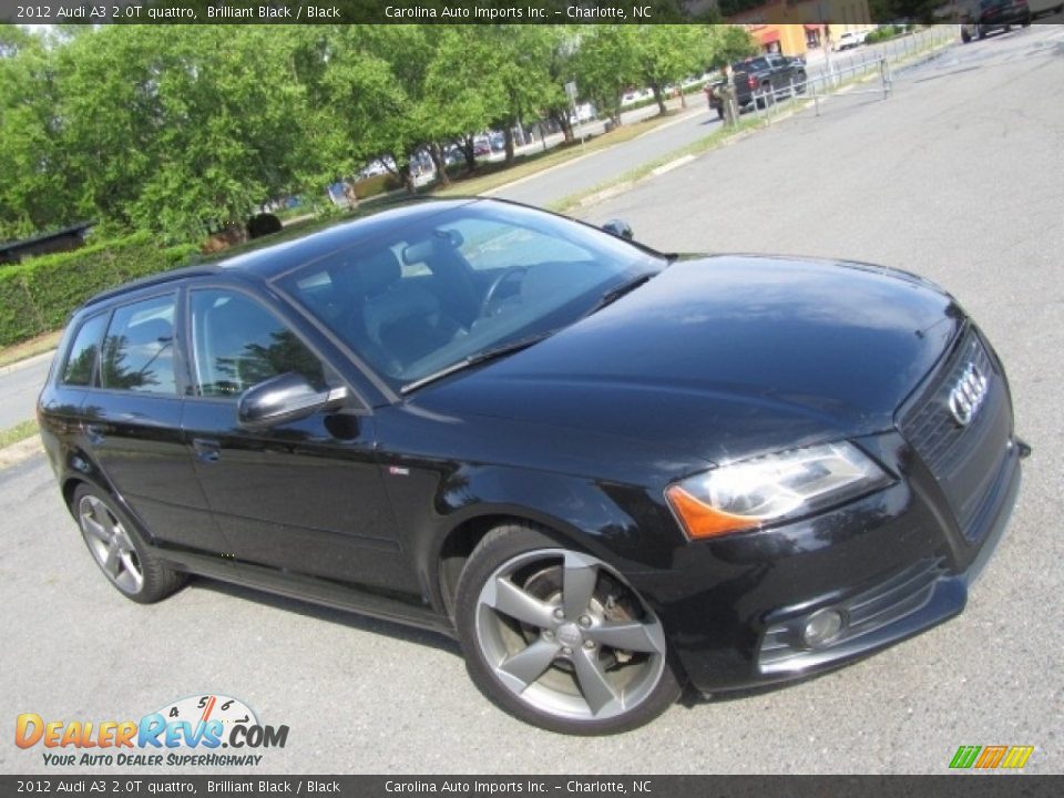 2012 Audi A3 2.0T quattro Brilliant Black / Black Photo #3