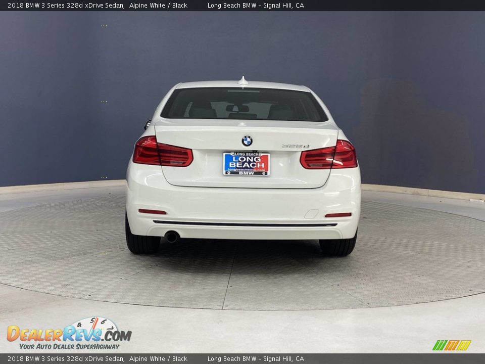 2018 BMW 3 Series 328d xDrive Sedan Alpine White / Black Photo #4