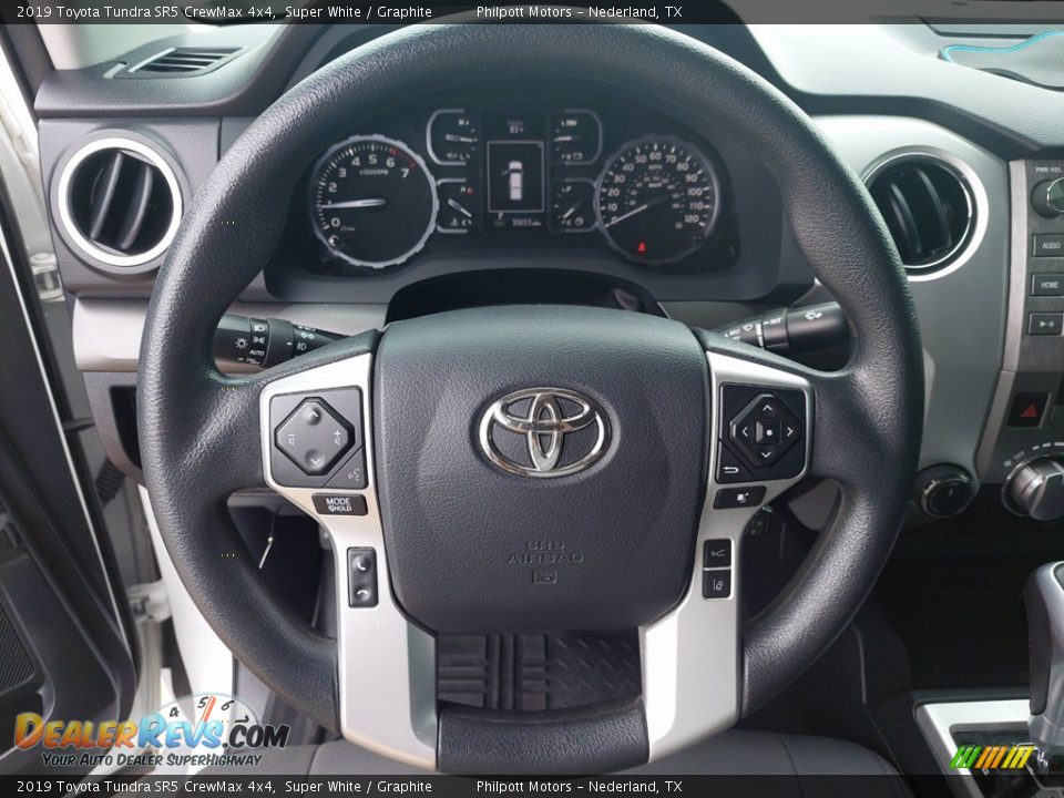 2019 Toyota Tundra SR5 CrewMax 4x4 Super White / Graphite Photo #15