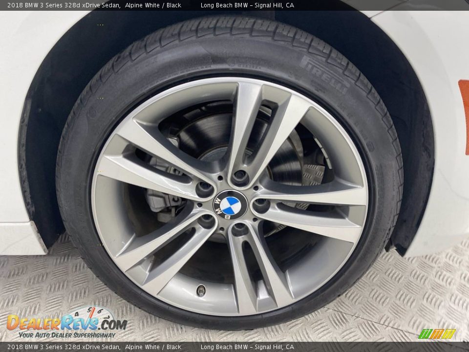 2018 BMW 3 Series 328d xDrive Sedan Alpine White / Black Photo #6