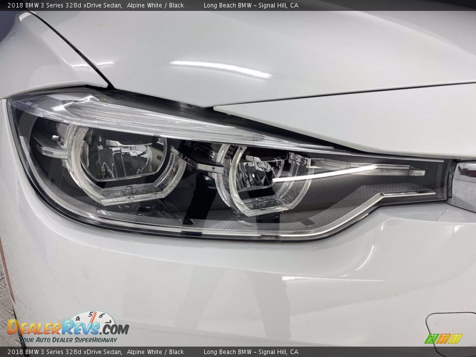 2018 BMW 3 Series 328d xDrive Sedan Alpine White / Black Photo #7