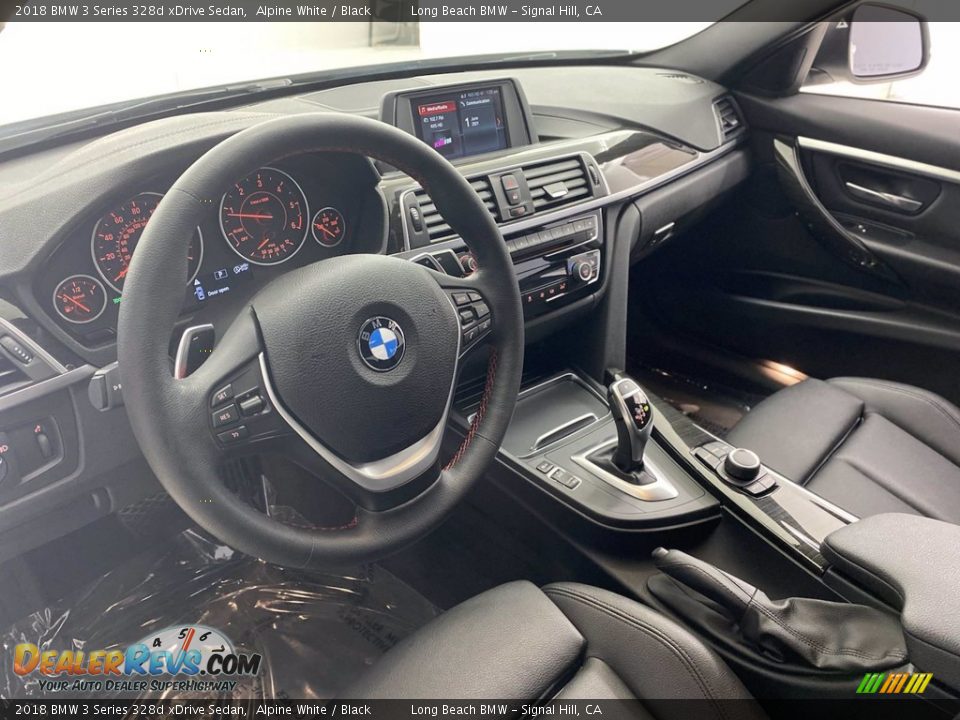 2018 BMW 3 Series 328d xDrive Sedan Alpine White / Black Photo #16