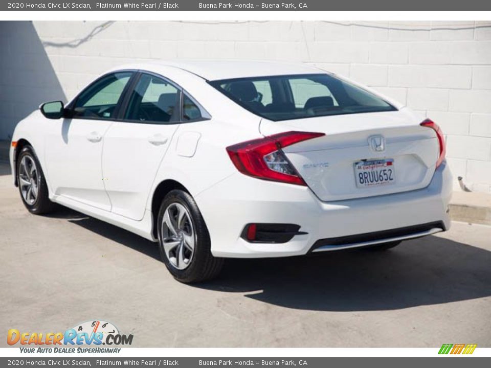 2020 Honda Civic LX Sedan Platinum White Pearl / Black Photo #2