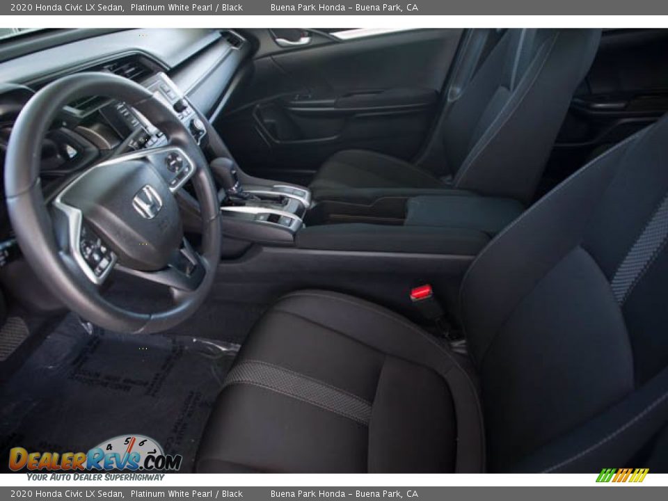 2020 Honda Civic LX Sedan Platinum White Pearl / Black Photo #3