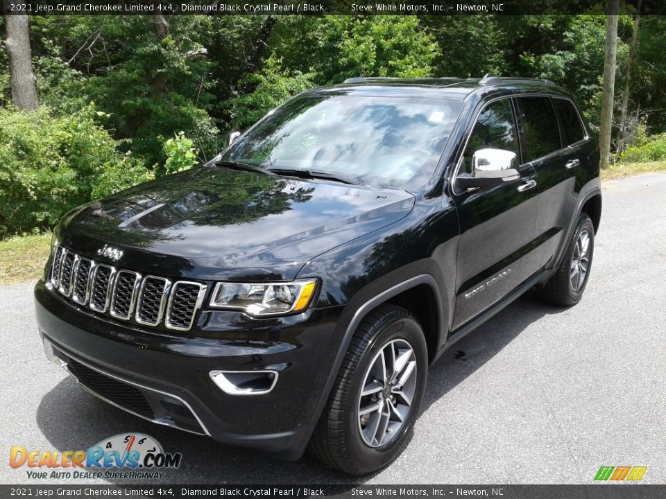 2021 Jeep Grand Cherokee Limited 4x4 Diamond Black Crystal Pearl / Black Photo #2