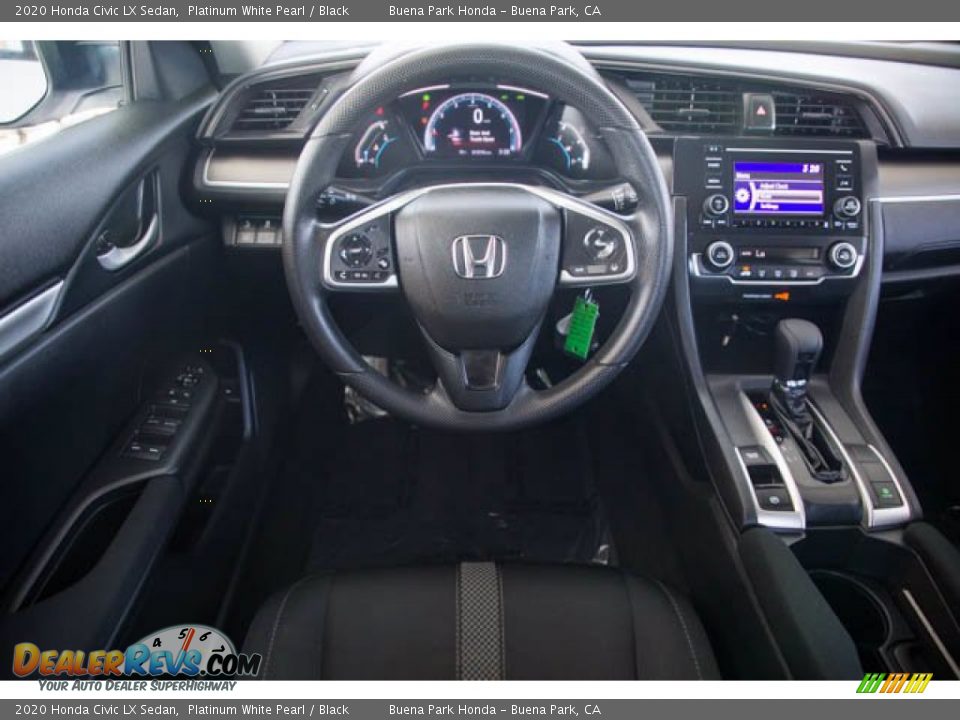 2020 Honda Civic LX Sedan Platinum White Pearl / Black Photo #5