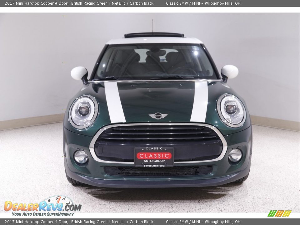 2017 Mini Hardtop Cooper 4 Door British Racing Green II Metallic / Carbon Black Photo #2