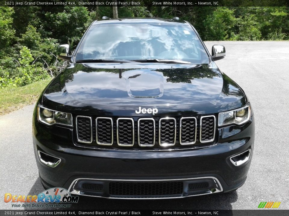 2021 Jeep Grand Cherokee Limited 4x4 Diamond Black Crystal Pearl / Black Photo #3
