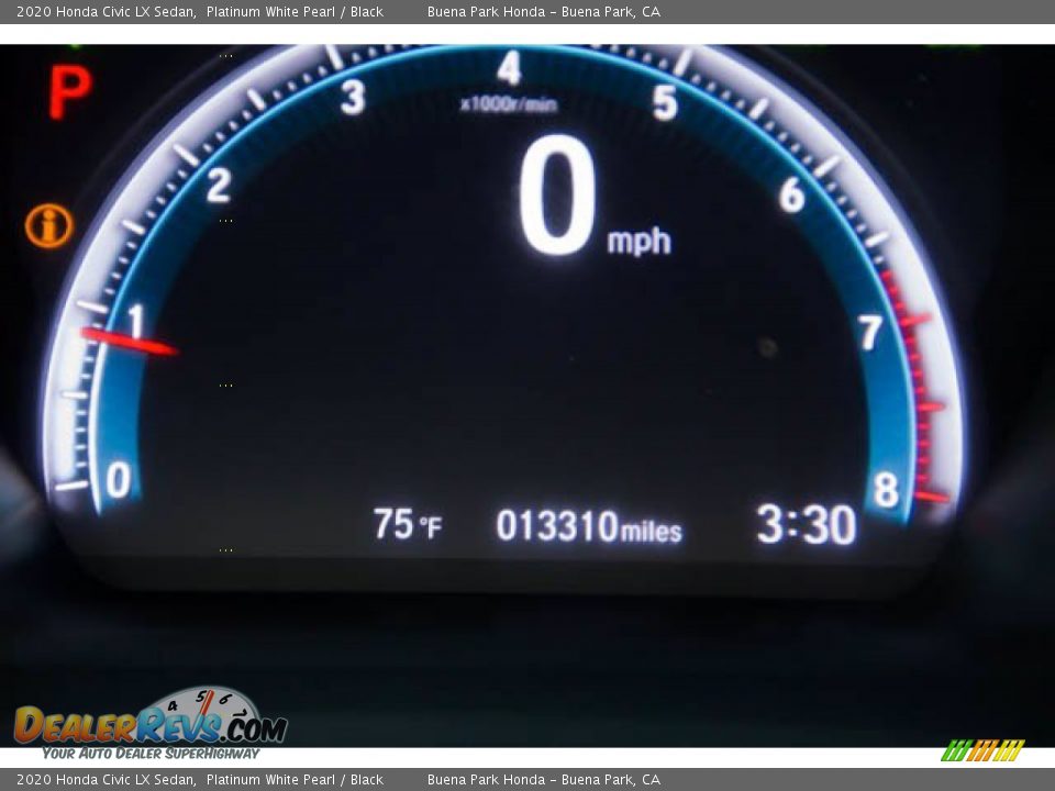 2020 Honda Civic LX Sedan Platinum White Pearl / Black Photo #6