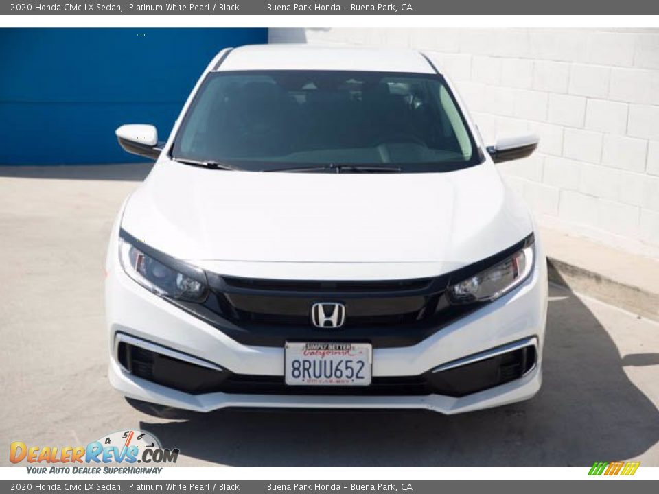 2020 Honda Civic LX Sedan Platinum White Pearl / Black Photo #7