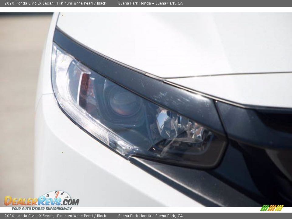 2020 Honda Civic LX Sedan Platinum White Pearl / Black Photo #8