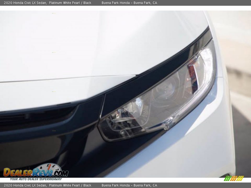 2020 Honda Civic LX Sedan Platinum White Pearl / Black Photo #9