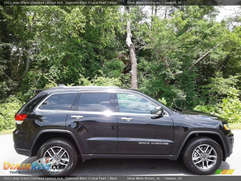 2021 Jeep Grand Cherokee Limited 4x4 Diamond Black Crystal Pearl / Black Photo #5