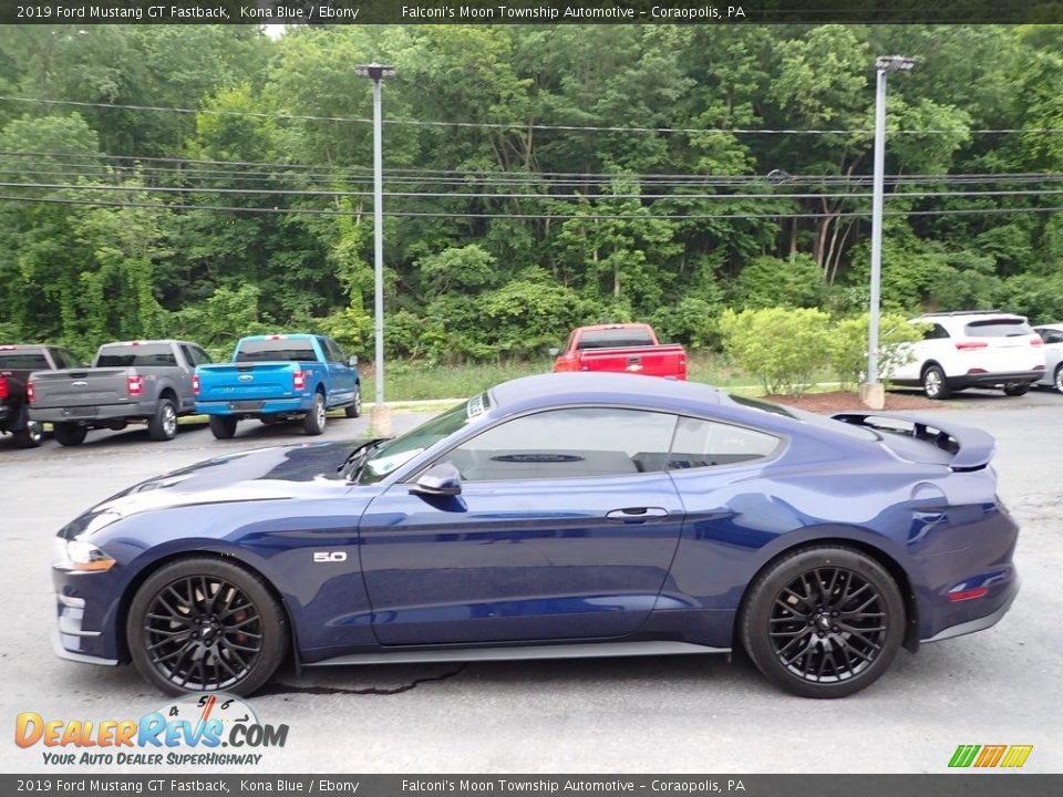 Kona Blue 2019 Ford Mustang GT Fastback Photo #5