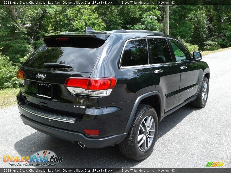 2021 Jeep Grand Cherokee Limited 4x4 Diamond Black Crystal Pearl / Black Photo #6