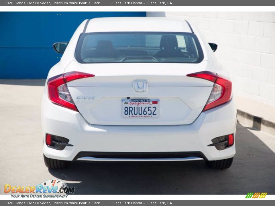 2020 Honda Civic LX Sedan Platinum White Pearl / Black Photo #11