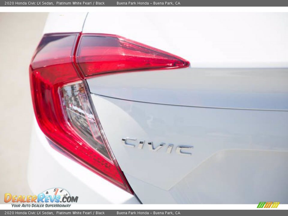 2020 Honda Civic LX Sedan Platinum White Pearl / Black Photo #12