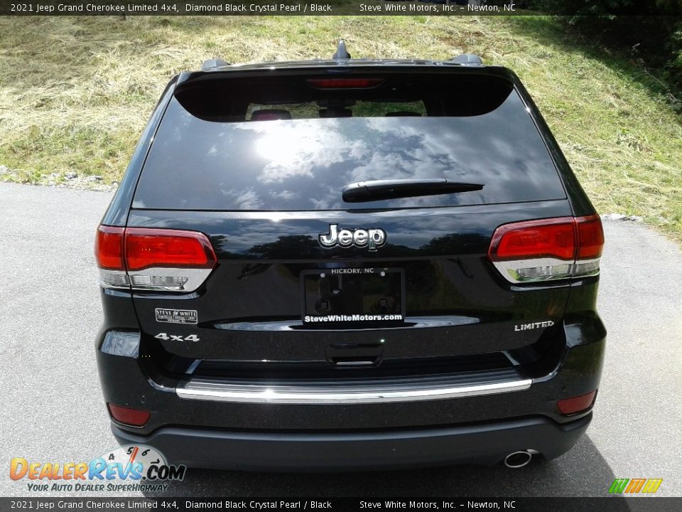 2021 Jeep Grand Cherokee Limited 4x4 Diamond Black Crystal Pearl / Black Photo #7