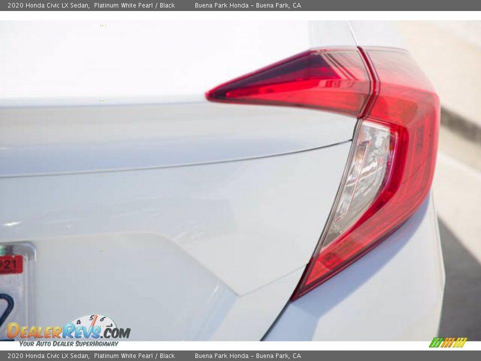 2020 Honda Civic LX Sedan Platinum White Pearl / Black Photo #13
