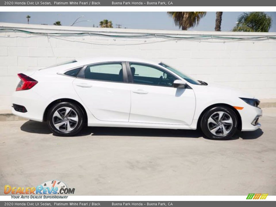 2020 Honda Civic LX Sedan Platinum White Pearl / Black Photo #14