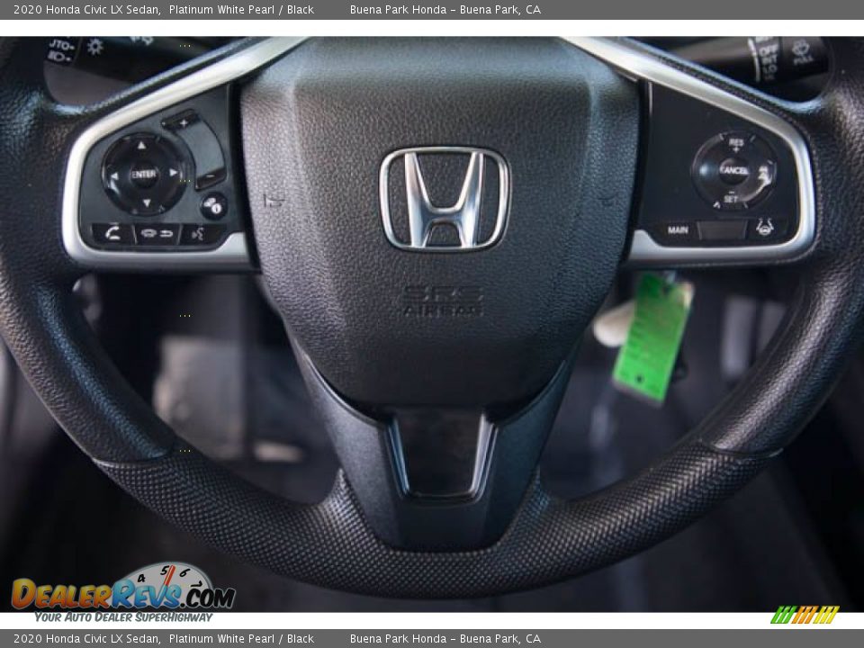 2020 Honda Civic LX Sedan Platinum White Pearl / Black Photo #15