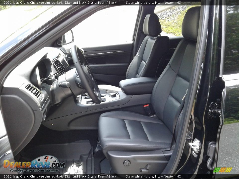 2021 Jeep Grand Cherokee Limited 4x4 Diamond Black Crystal Pearl / Black Photo #10