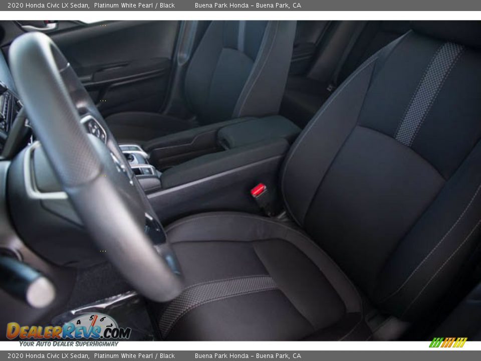 2020 Honda Civic LX Sedan Platinum White Pearl / Black Photo #18